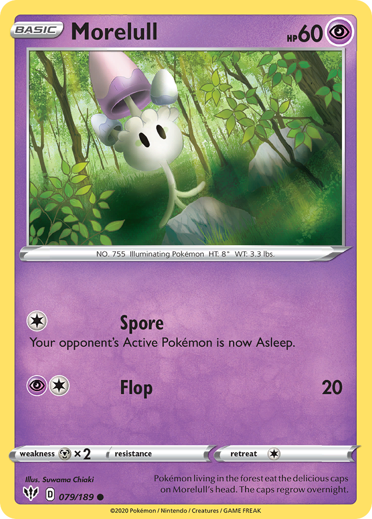 Morelull (79/189) - [Reverse Holo] Darkness Ablaze (DAA)
