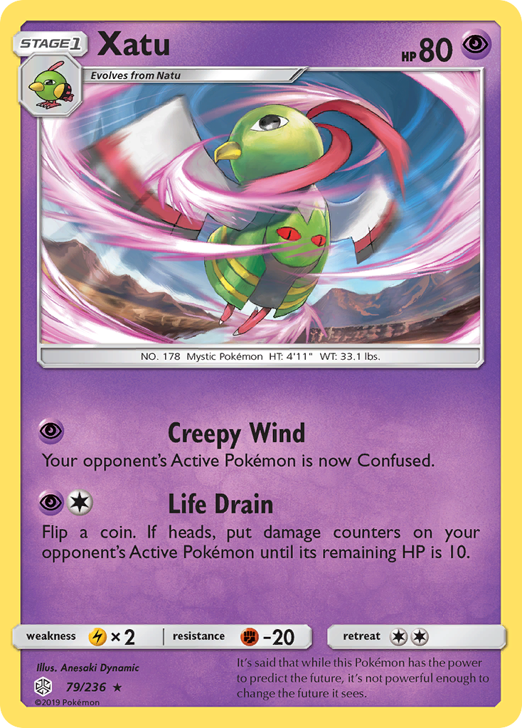 Xatu (79/236) - [Reverse Holo] Cosmic Eclipse (CEC)
