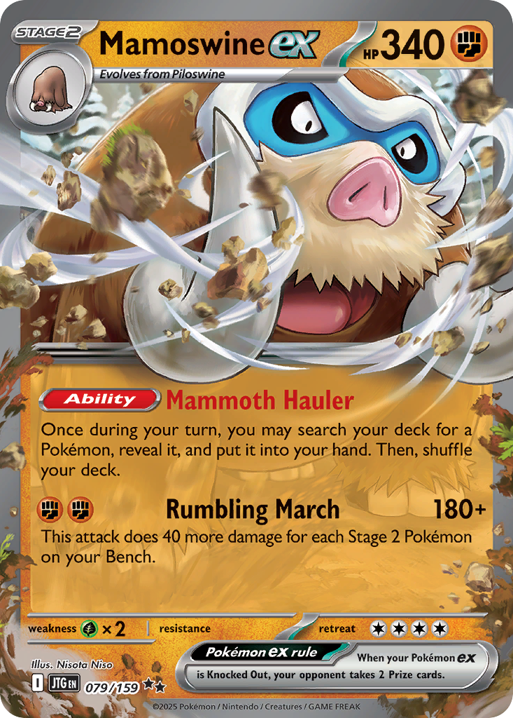 Mamoswine ex (79/159) - [Holo Foil] Journey Together (JTG)