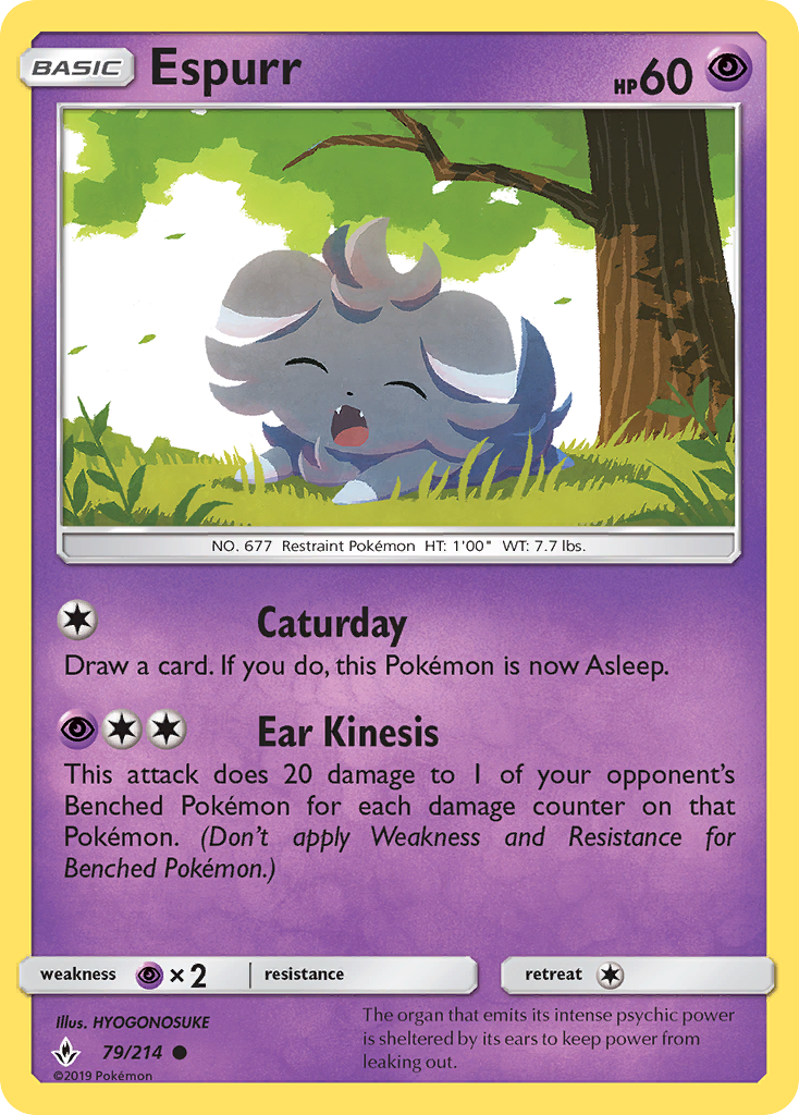 Espurr (79/214) - [Reverse Holo] Unbroken Bonds (UNB)