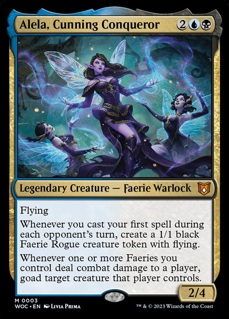 Alela, Cunning Conqueror (3) - Wilds of Eldraine Commander (WOC)