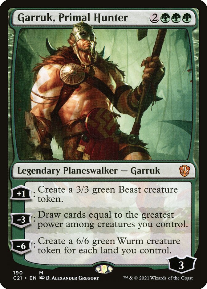 Garruk, Primal Hunter (190) - Commander 2021 (C21)