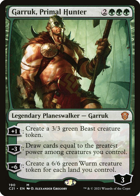 Garruk, Primal Hunter (190) - Commander 2021 (C21)