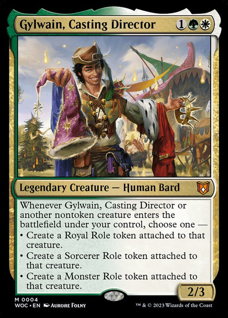 Gylwain, Casting Director (4) - Wilds of Eldraine Commander (WOC)