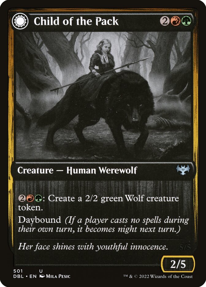 Child of the Pack // Savage Packmate - Innistrad: Double Feature (DBL)