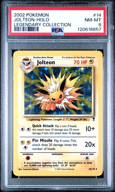 Jolteon #14 - [Graded PSA 8] Legendary Collection (LC)