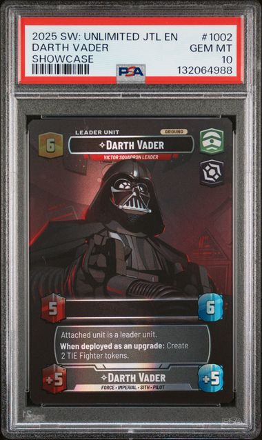 Darth Vader - Victor Squadron Leader (Showcase) - [Graded PSA 10] Jump to Lightspeed (JTL)