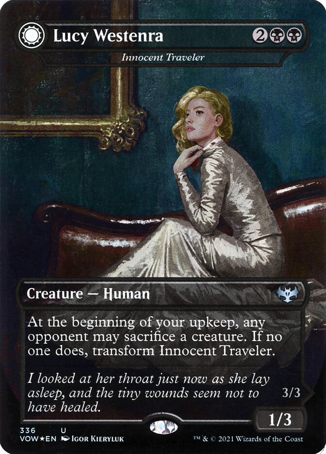 Lucy Westenra - Innocent Traveler // Malicious Invader (336) - Innistrad: Crimson Vow (VOW)
