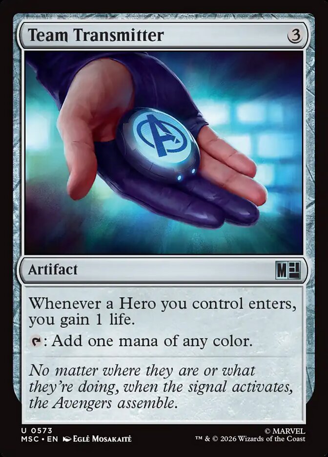 Team Transmitter (573) - Marvel Super Heroes Commander (MSC)