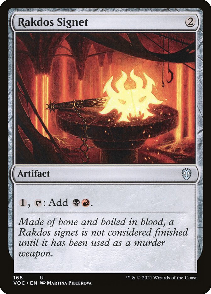 Rakdos Signet (166) - Crimson Vow Commander (VOC)