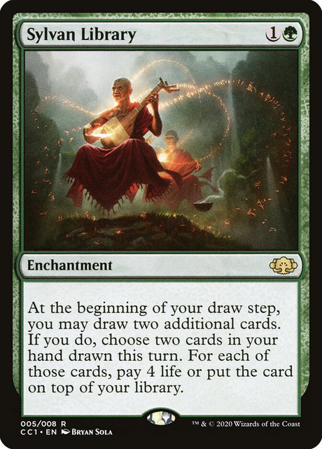 Sylvan Library (5) - Commander Collection: Green (CC1)
