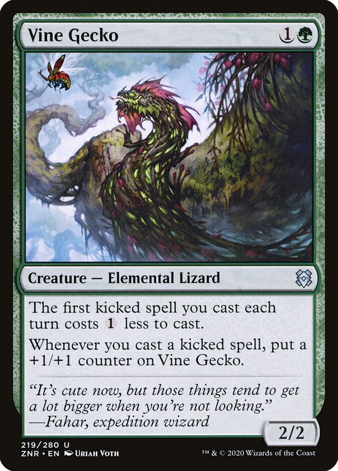 Vine Gecko (219) - Zendikar Rising (ZNR)