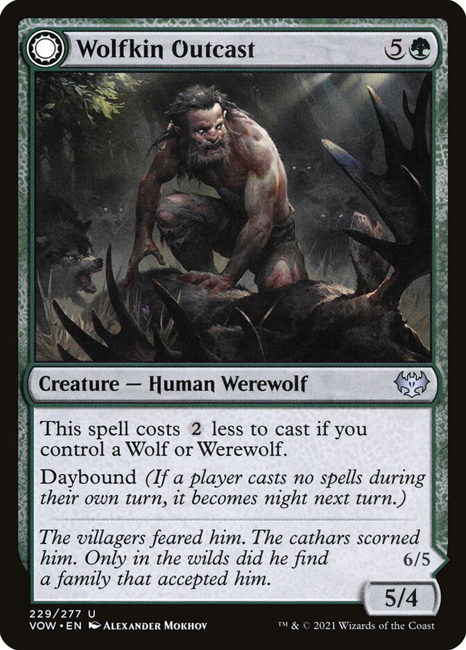 Wolfkin Outcast // Wedding Crasher (229) - Innistrad: Crimson Vow (VOW)