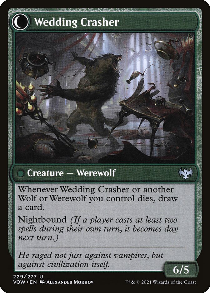 Wolfkin Outcast // Wedding Crasher (229) - Innistrad: Crimson Vow (VOW)