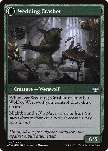 Wolfkin Outcast // Wedding Crasher (229) - Innistrad: Crimson Vow (VOW)