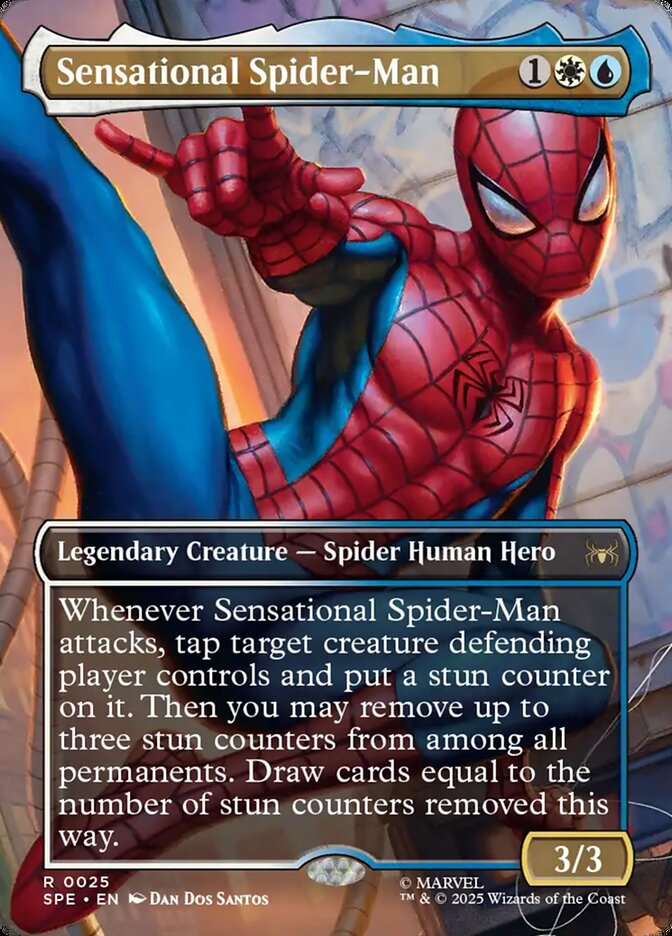 Sensational Spider-Man (25) - [Foil, Borderless] Marvel's Spider-Man Eternal (SPE)