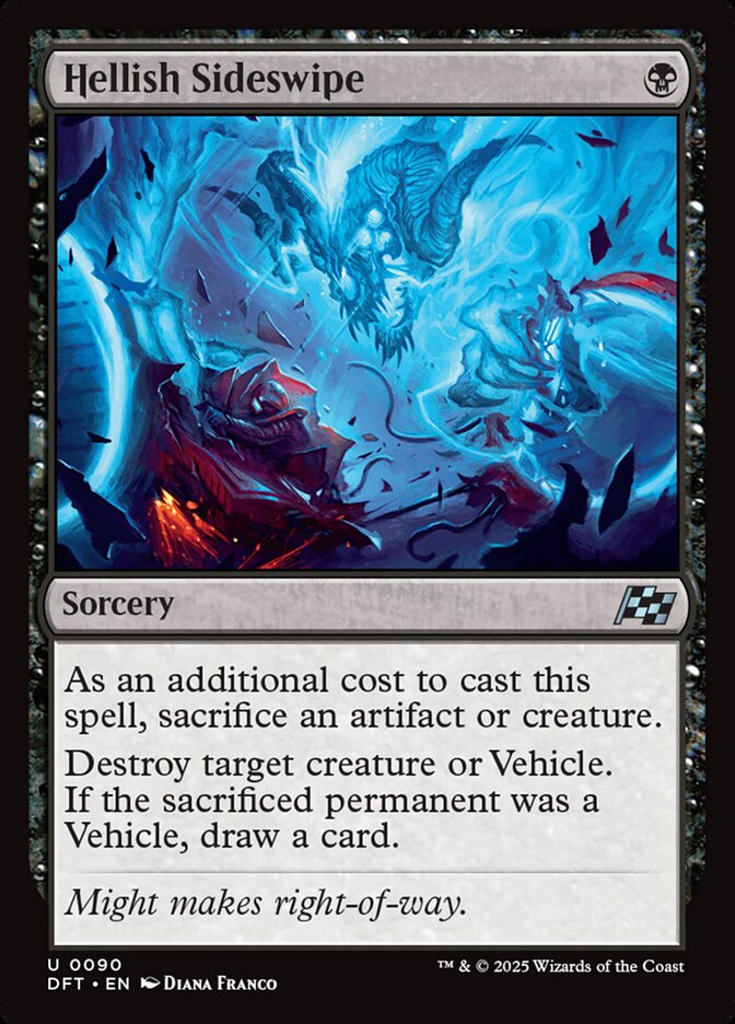 Hellish Sideswipe - [Foil] Aetherdrift (DFT)