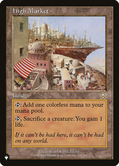 High Market (MMQ-320) - The List (PLST)