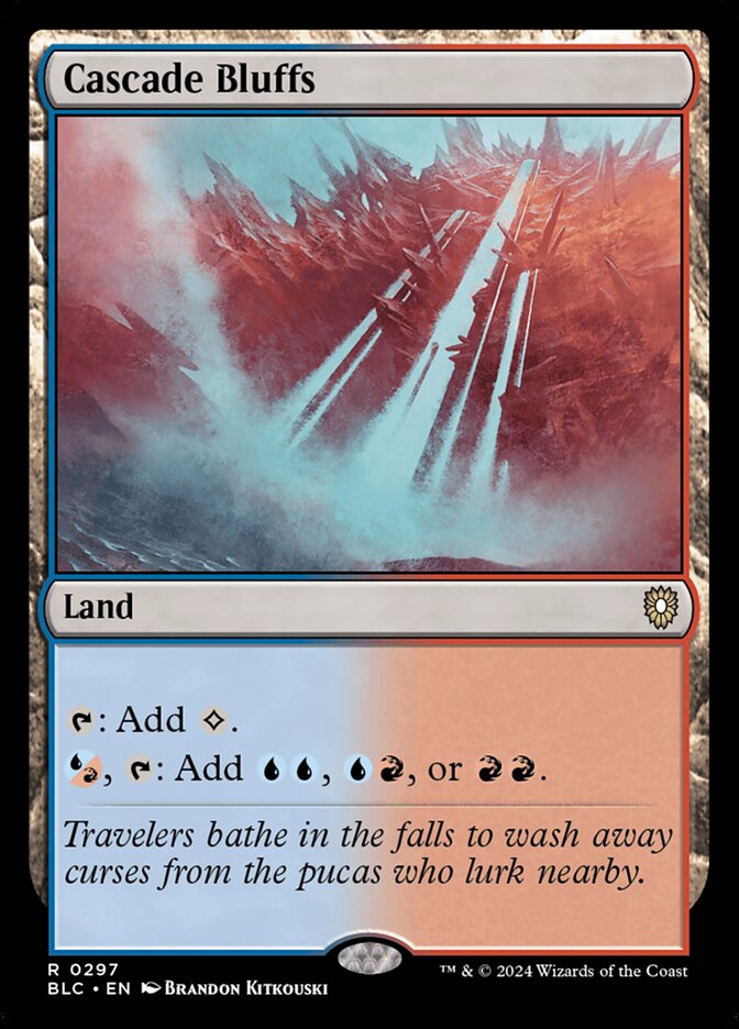 Cascade Bluffs (297) - Bloomburrow Commander (BLC)