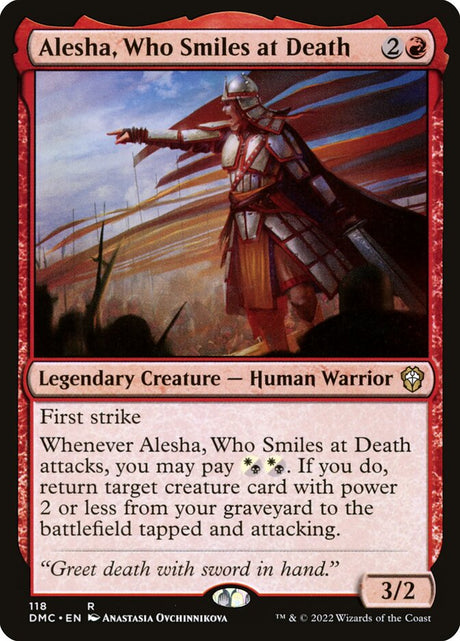 Alesha, Who Smiles at Death (118) - Dominaria United Commander (DMC)