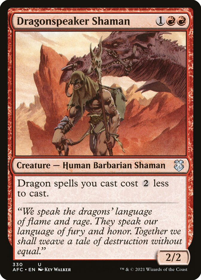 Dragonspeaker Shaman (330) - Forgotten Realms Commander (AFC)