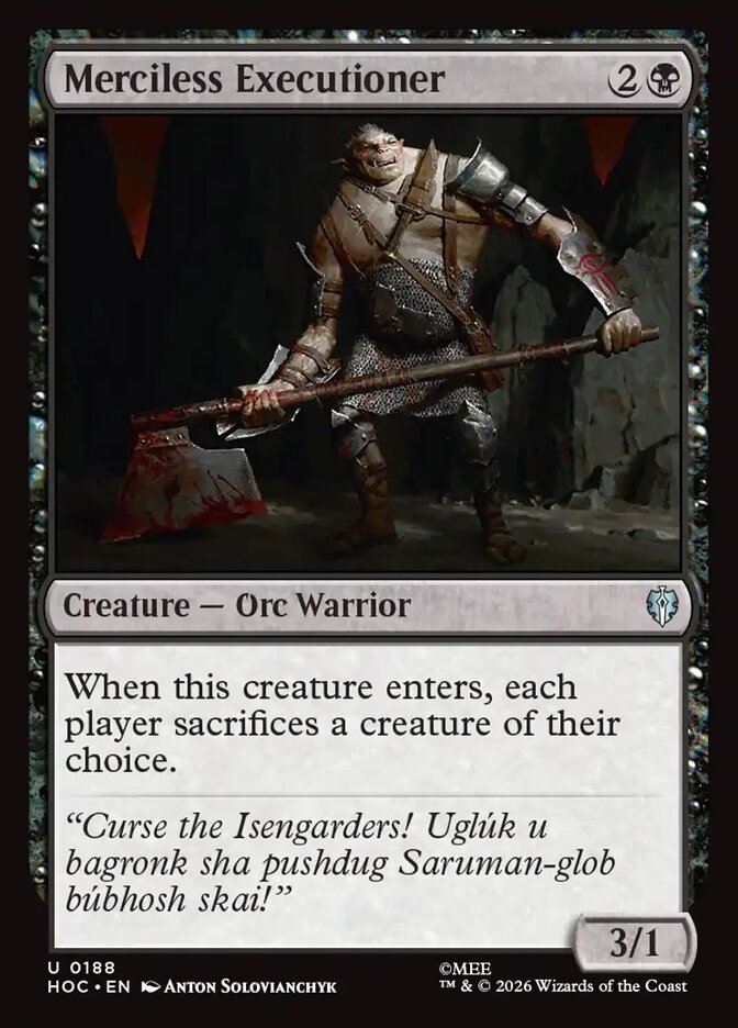 Merciless Executioner (188) - The Hobbit Eternal (HOC)