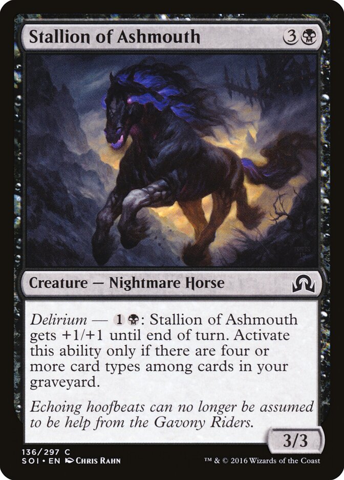 Stallion of Ashmouth (136) - Shadows over Innistrad (SOI)