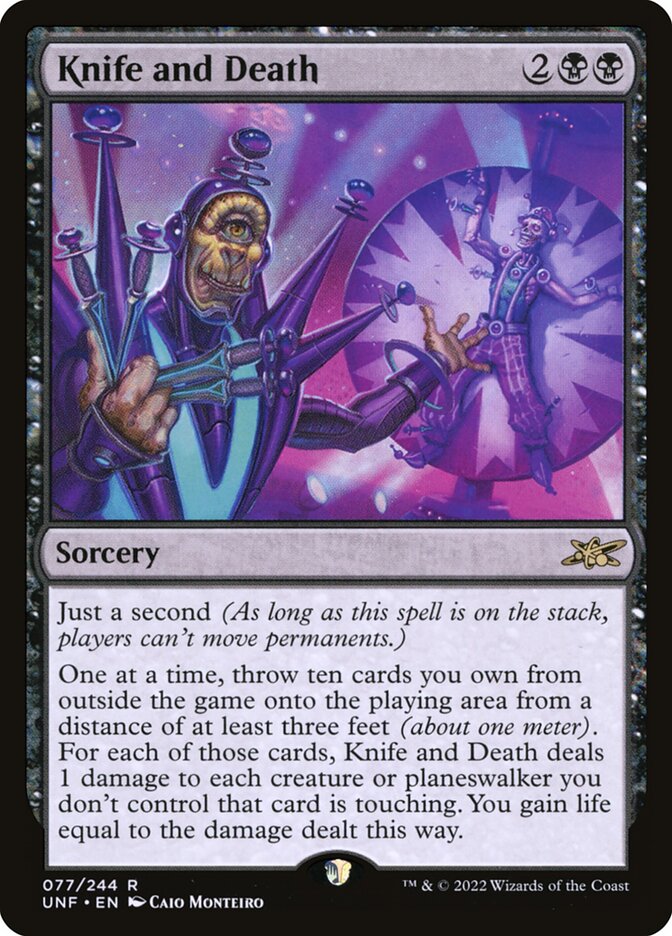 Knife and Death (77) - Unfinity (UNF)