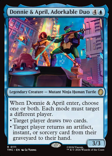 Donnie & April, Adorkable Duo (111) - Teenage Mutant Ninja Turtles Eternal (TMC)