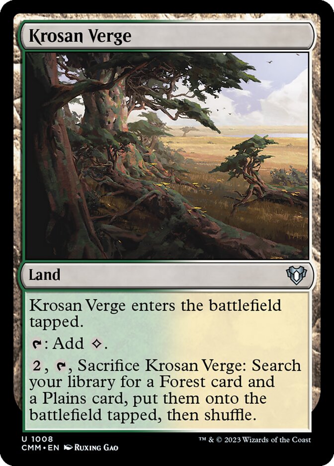 Krosan Verge (1008) - Commander Masters (CMM)