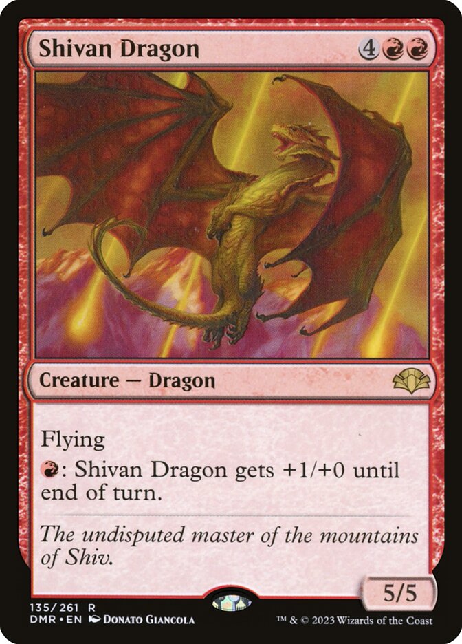 Shivan Dragon (135) - Dominaria Remastered (DMR)