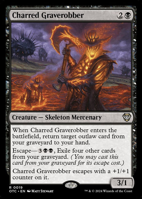 Charred Graverobber (19) - Outlaws of Thunder Junction Commander (OTC)