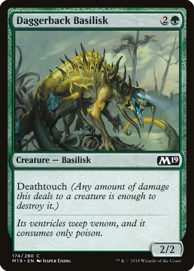 Daggerback Basilisk (174) - Core Set 2019 (M19)