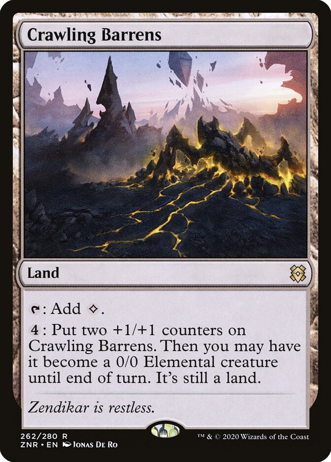 Crawling Barrens (262) - Zendikar Rising (ZNR)