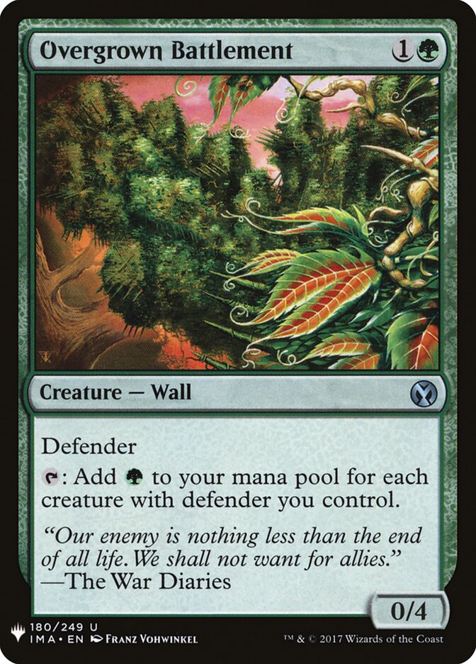 Overgrown Battlement (IMA-180) - The List (PLST)