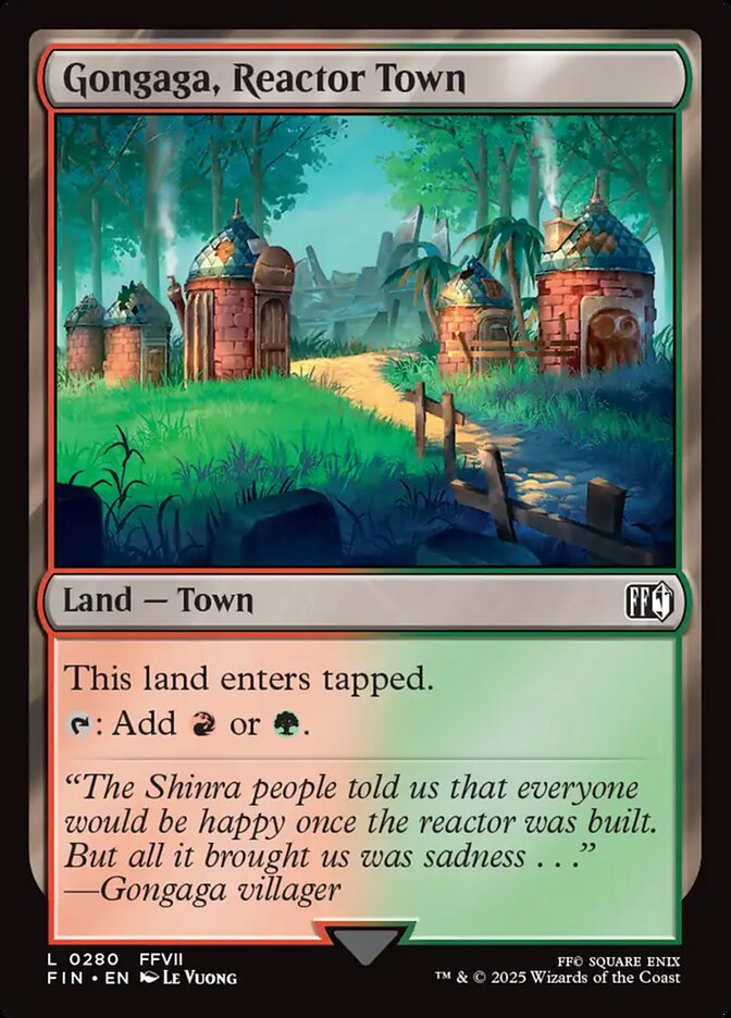 Gongaga, Reactor Town (280) - [Foil] Final Fantasy (FIN)
