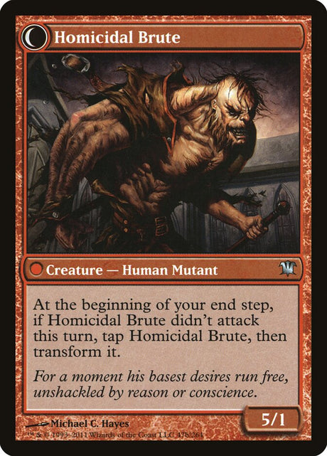 Civilized Scholar // Homicidal Brute (47) - Innistrad (ISD)