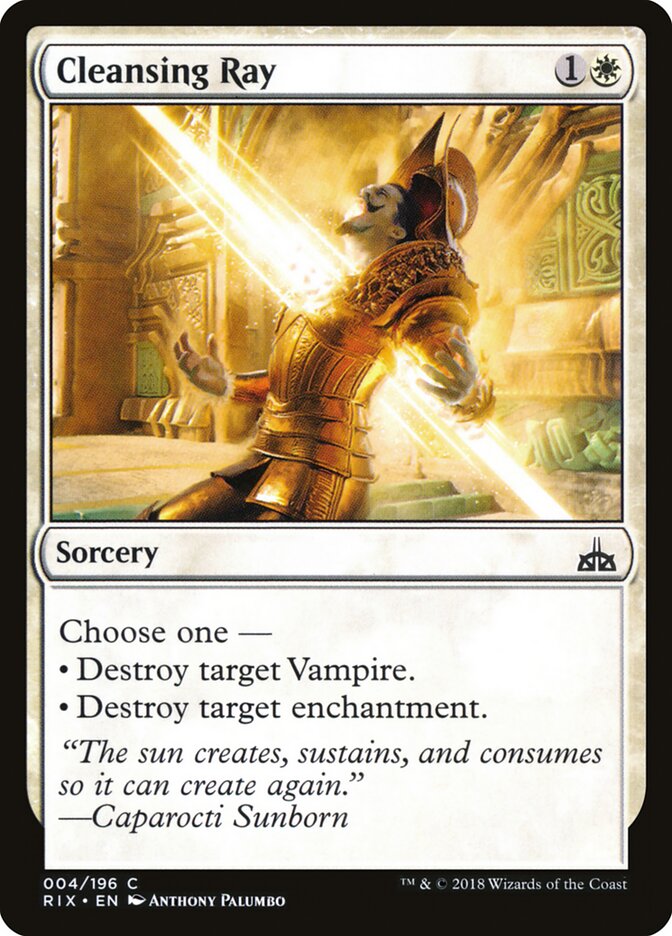Cleansing Ray (4) - Rivals of Ixalan (RIX)