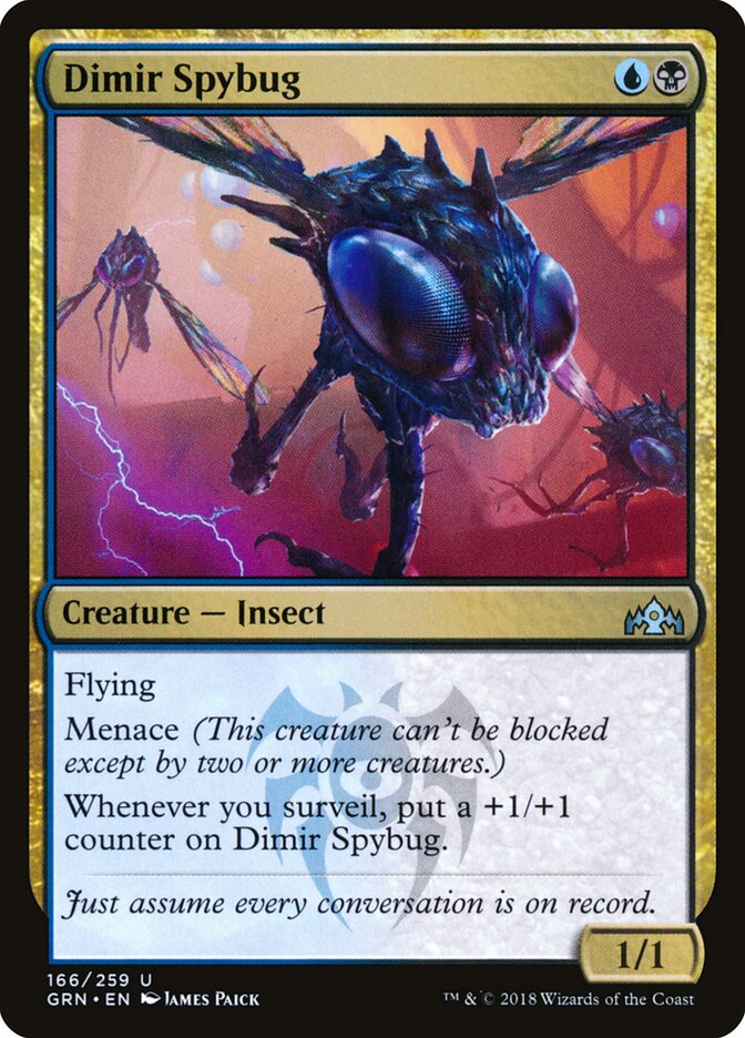 Dimir Spybug (166) - Guilds of Ravnica (GRN)