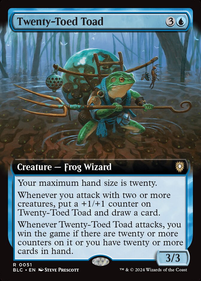 Twenty-Toed Toad - [Foil, Extended Art] Bloomburrow Commander (BLC)