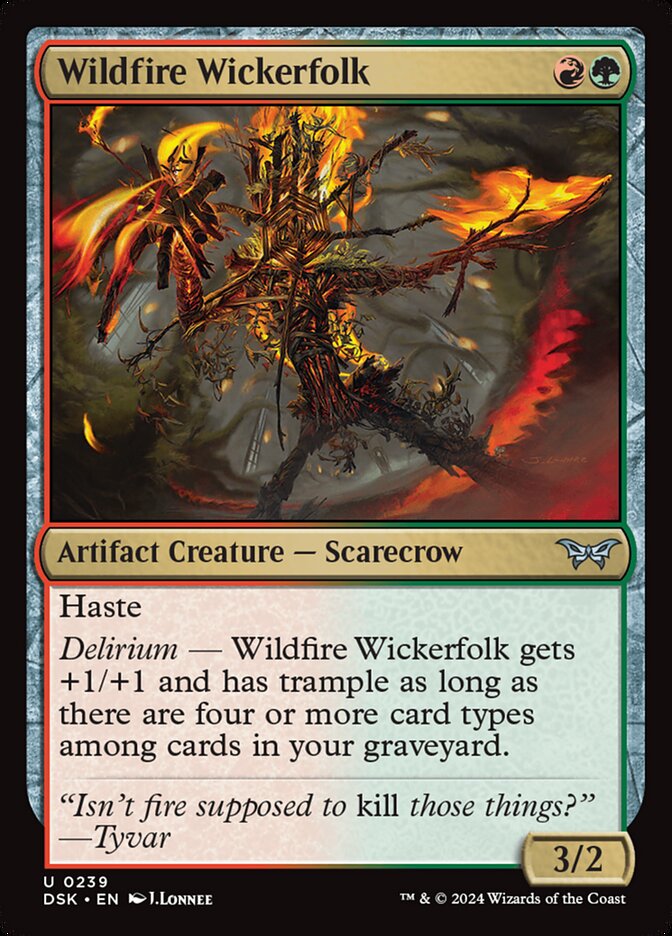 Wildfire Wickerfolk - [Foil] Duskmourn: House of Horror (DSK)