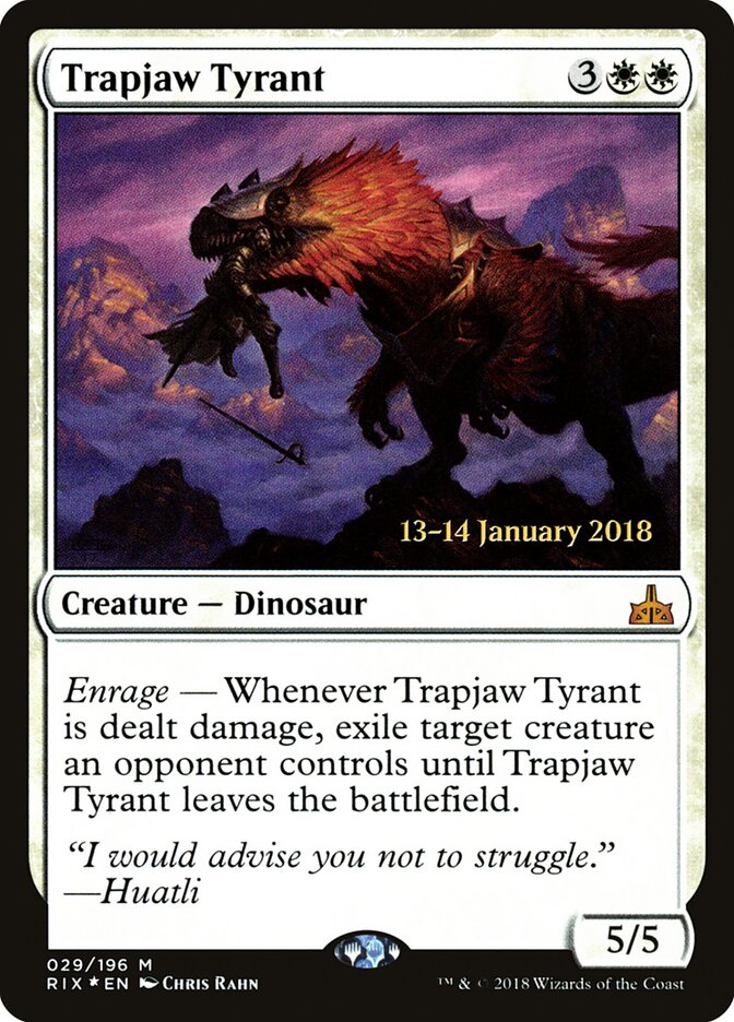 Trapjaw Tyrant (29s) - Rivals of Ixalan Promos (PRIX)