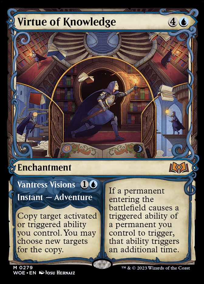 Virtue of Knowledge // Vantress Visions (279) - Wilds of Eldraine (WOE)