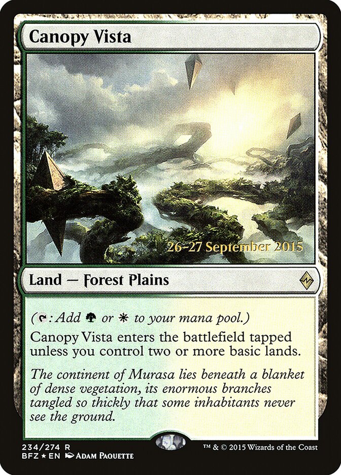 Canopy Vista (234s) - Battle for Zendikar Promos (PBFZ)