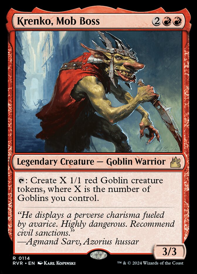 Krenko, Mob Boss (114) - Ravnica Remastered (RVR)