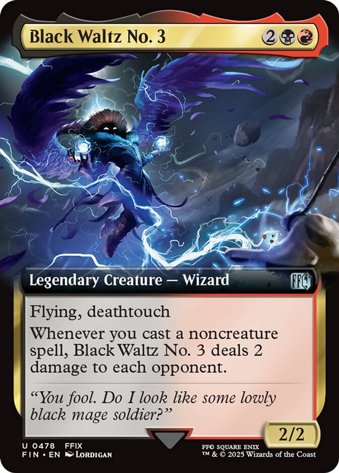 Black Waltz No. 3 (478) - [Foil, Extended Art] Final Fantasy (FIN)