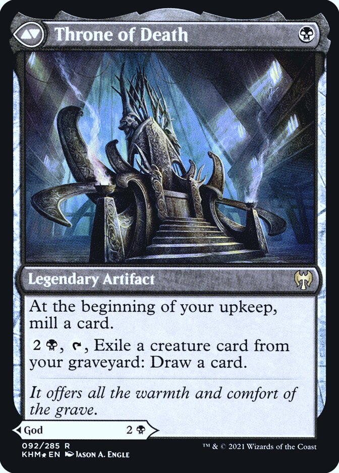 Egon, God of Death // Throne of Death (92s) - Kaldheim Promos (PKHM)