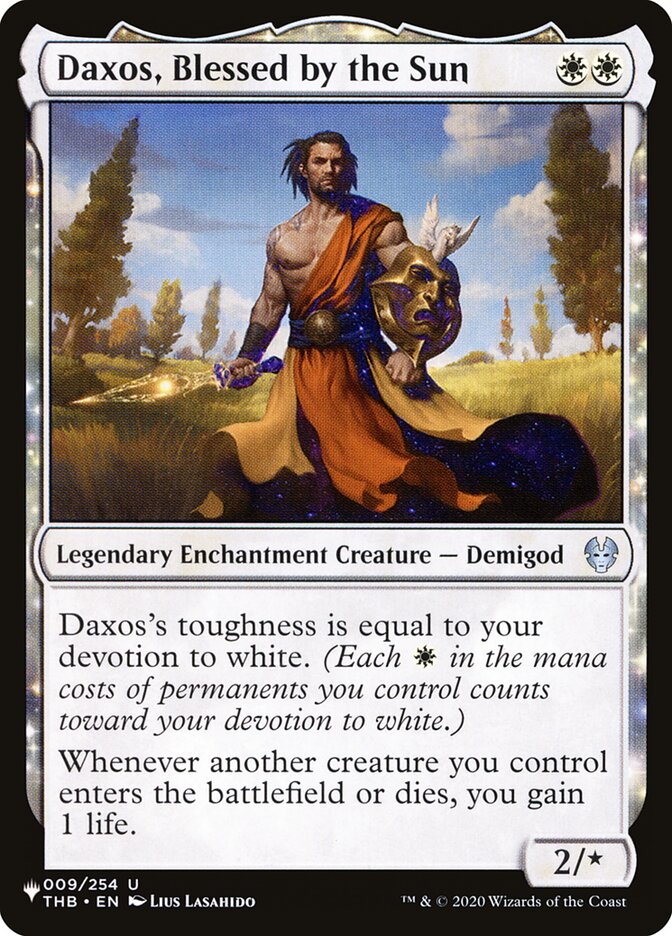 Daxos, Blessed by the Sun (THB-9) - The List (PLST)