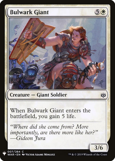 Bulwark Giant (WAR-7) - The List (PLST)