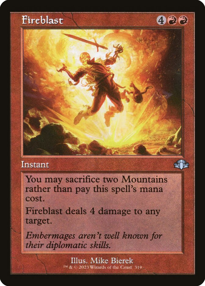 Fireblast (319) - Dominaria Remastered (DMR)